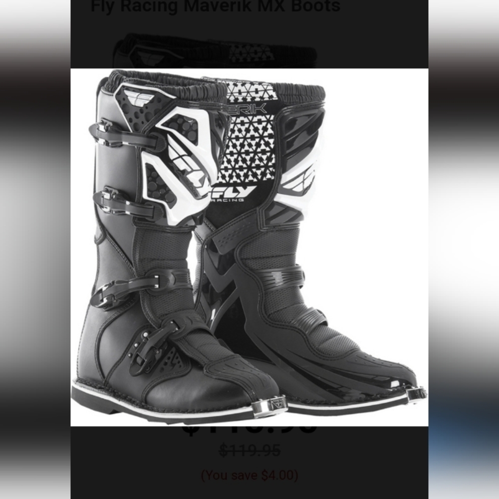 Fy racing Maverick MX dirt bike boots